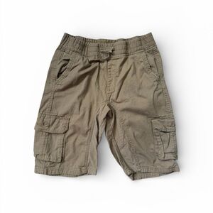 SOUTHPOLE Dark Khaki Pull-On Cargo Shorts with Adjustable Waist - Youth XL 18/20